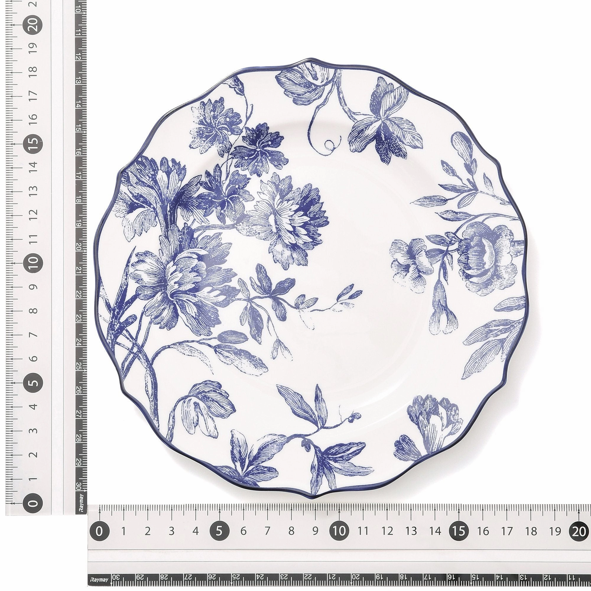 Classic Flower Plate Medium Blue
