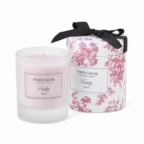 Classic Flower White Musk Fruity Candledecorative vase ,Modern Ceramic Vase for Home Decoration 