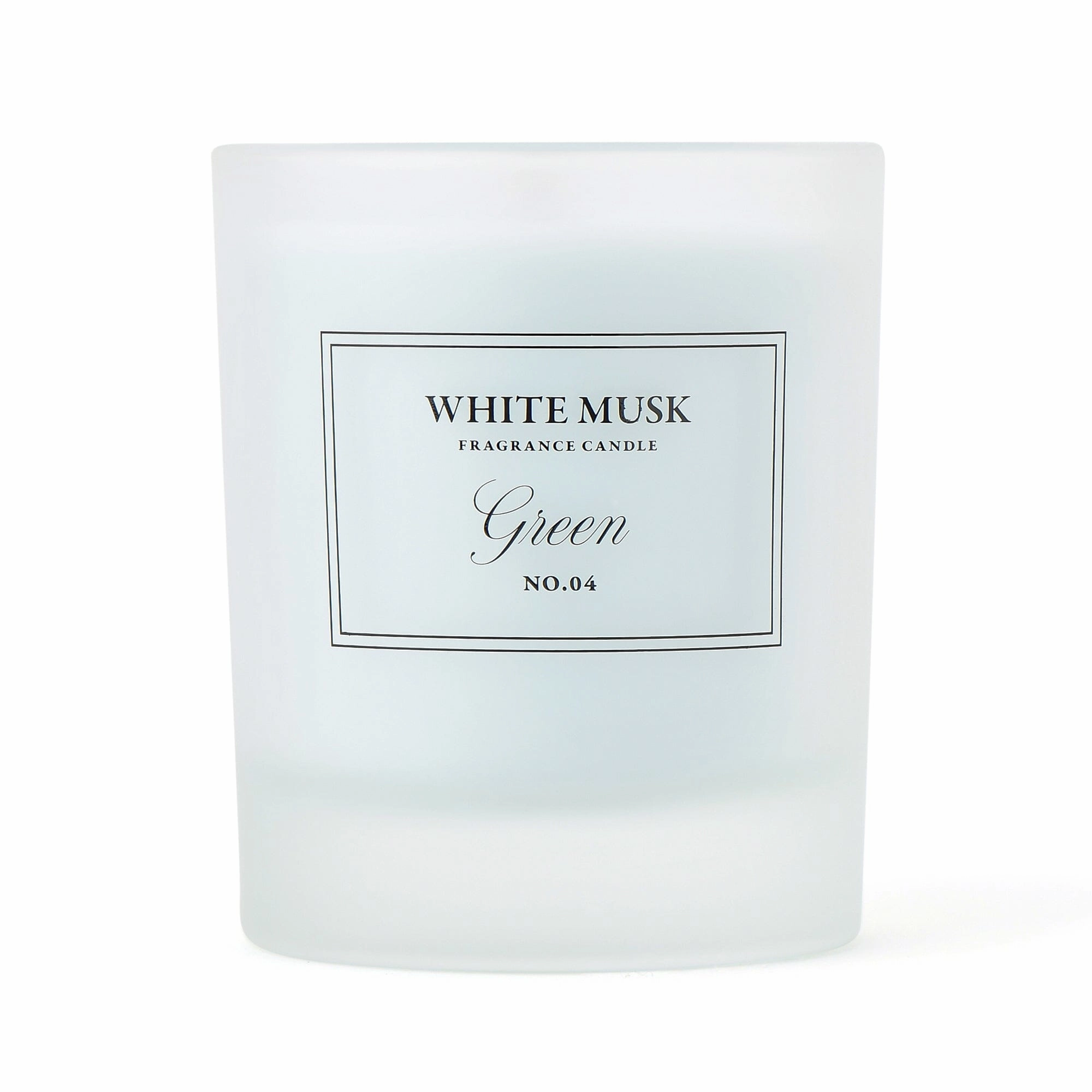 Classic Flower White Musk Green Candle