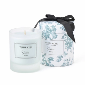 Classic Flower White Musk Green Candledecorative vase ,Modern Ceramic Vase for Home Decoration 