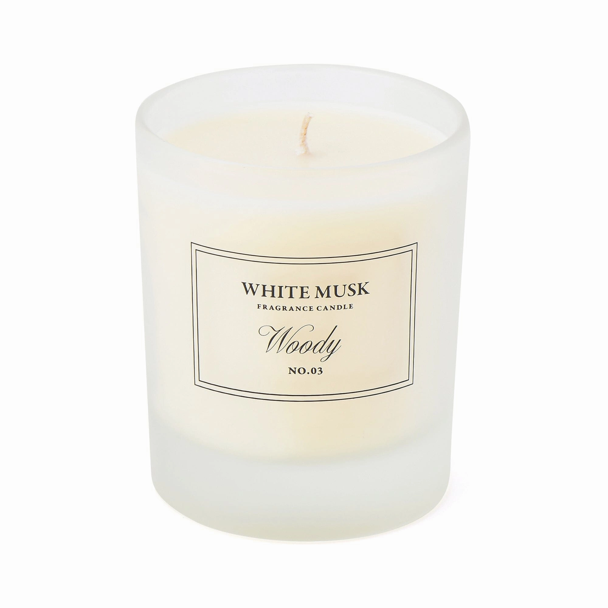 Classic Flower White Musk Woody Candle