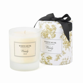 Classic Flower White Musk Woody Candledecorative vase ,Modern Ceramic Vase for Home Decoration 