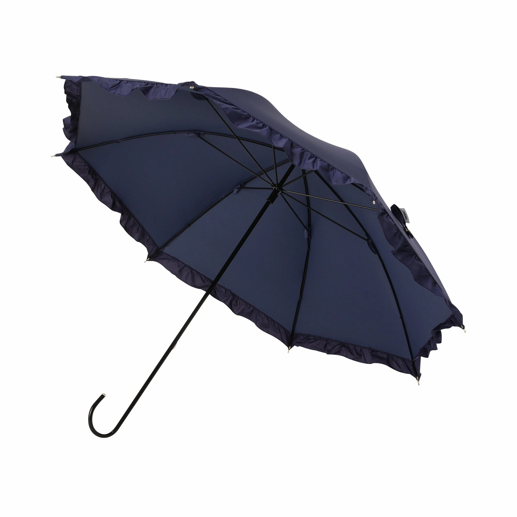Classic Frill Long Umbrella Navy