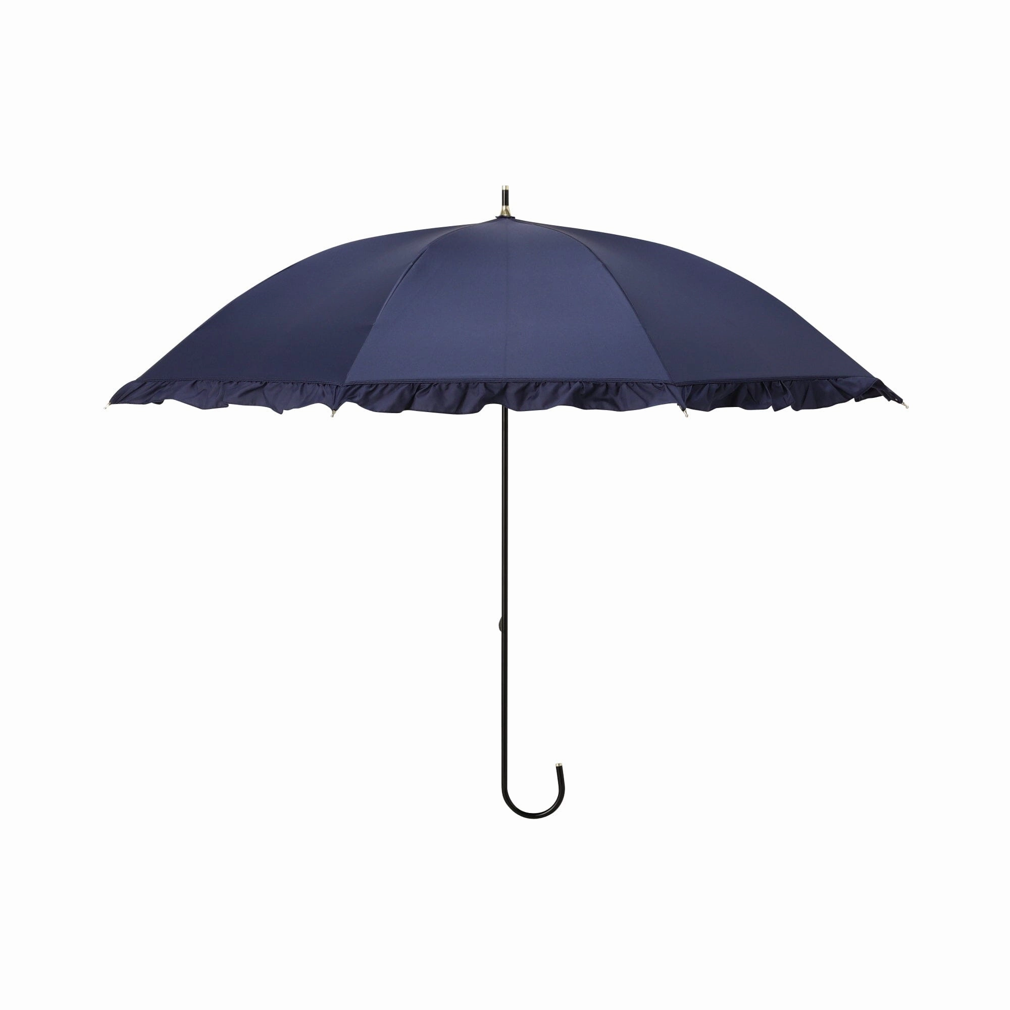 Classic Frill Long Umbrella Navy
