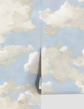 Clouds on Canvas Premium Peel   Stick Wallpapernordic style wall decor