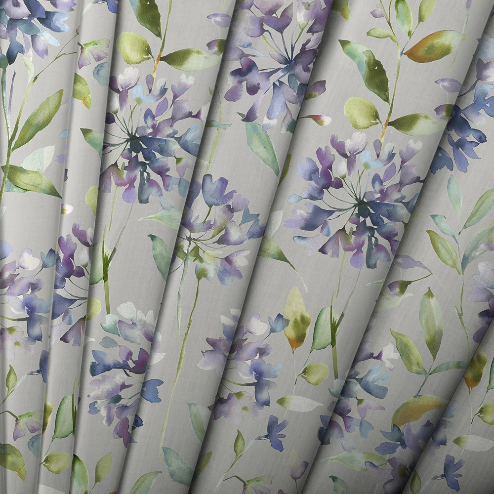 Clovelly Printed Cotton Made to Measure Roman Blinds Violet