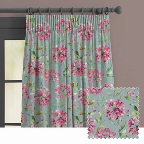 Clovelly Printed Made to Measure Curtains Slatebedding sets ,throw blankets 
