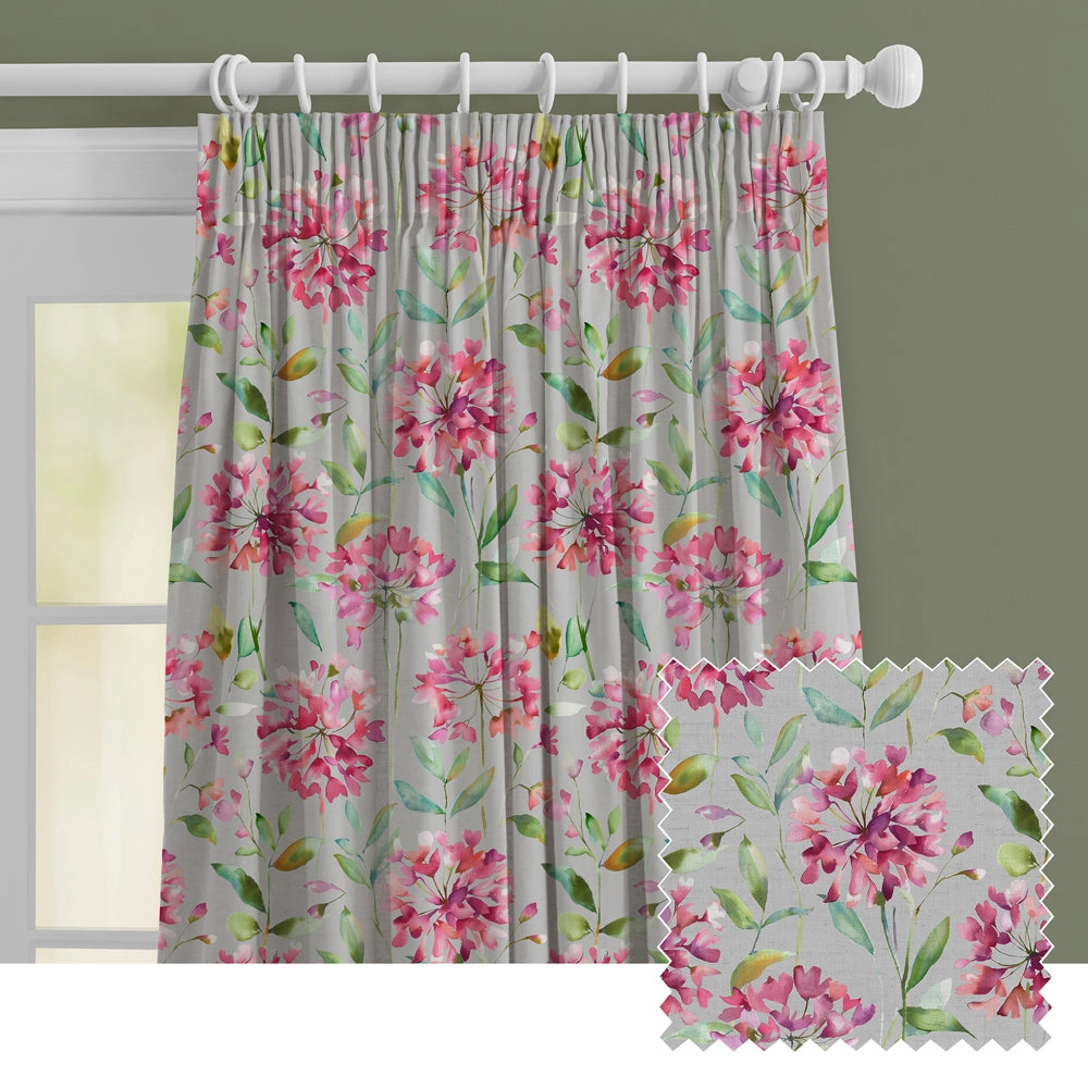 Clovelly Printed Made to Measure Curtains Stonebedding sets ,throw blankets 