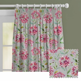 Clovelly Printed Made to Measure Curtains Stonebedding sets ,throw blankets 