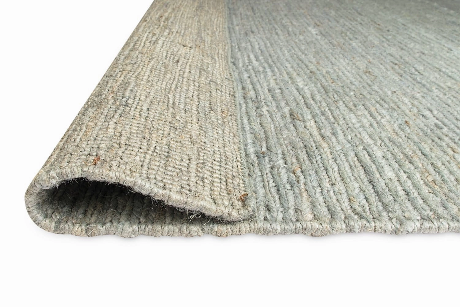 Clover Brown And Green Braided Jute Rug