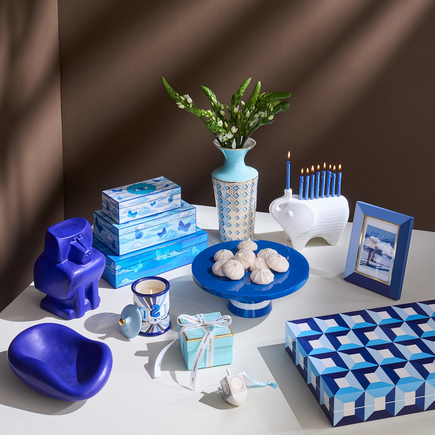 Cobalt Baboon Objet