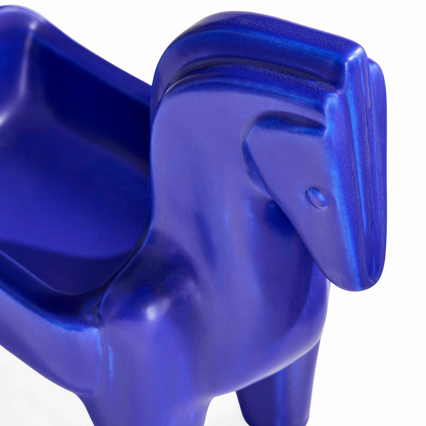 Cobalt Horse Bowl