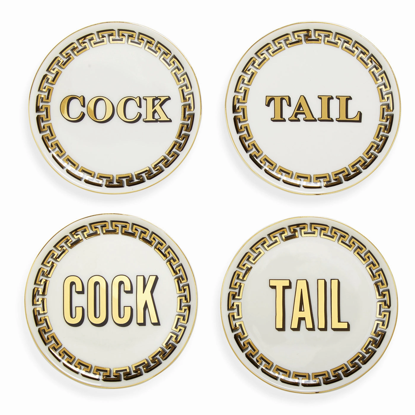 Cock/Tail Coastershandmade ceramic dinnerware set