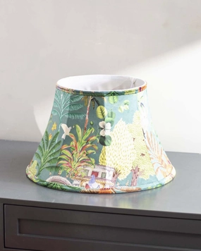 Coconut Tree Printed cotton Empire Lamp Shade - Largemodern wall lamp,smart wall lamp