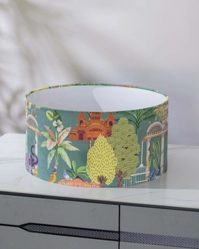 Coconut Tree Printed Round Lamp Shademodern wall lamp,smart wall lamp