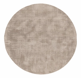 Codie Beige Handwoven PET Round Rugmodern color block patchwork rug