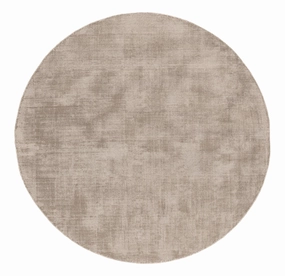 Codie Beige Handwoven PET Round Rugmodern color block patchwork rug