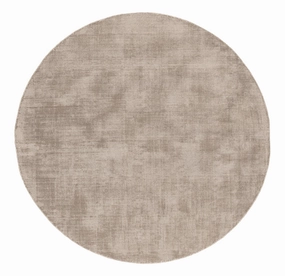 Codie Beige Handwoven PET Round Rugmodern color block patchwork rug