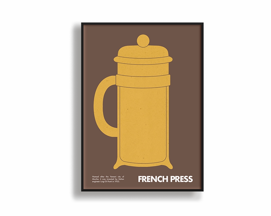 Coffee Tools French Press 02modern abstract painting decor