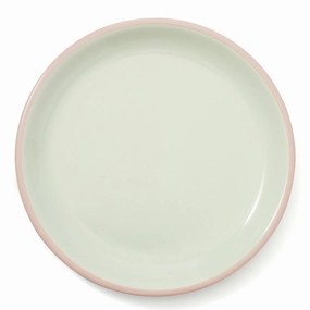 Color Rim Plate Large Green x Bluehand-painted ceramic bowl