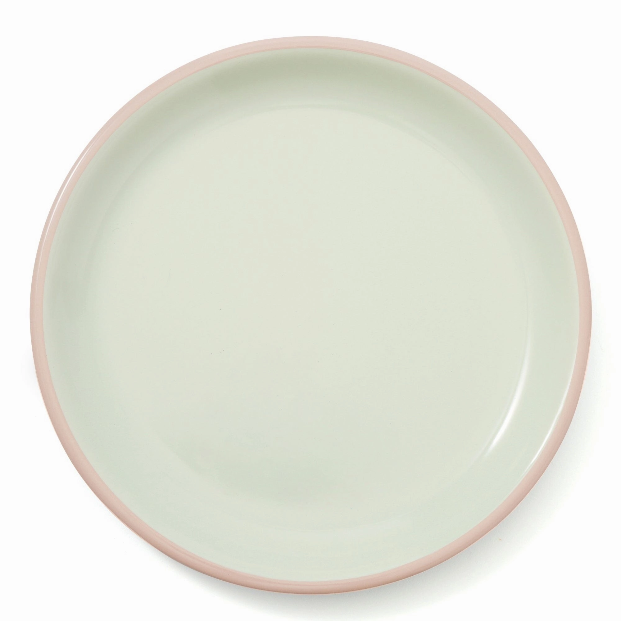 Color Rim Plate Large Green x Bluehand-painted ceramic bowl