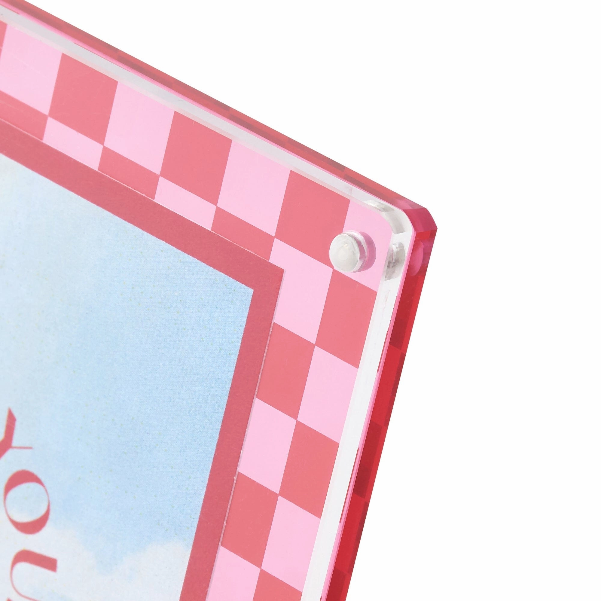 Colorful Acrylic Frame Mini Pink