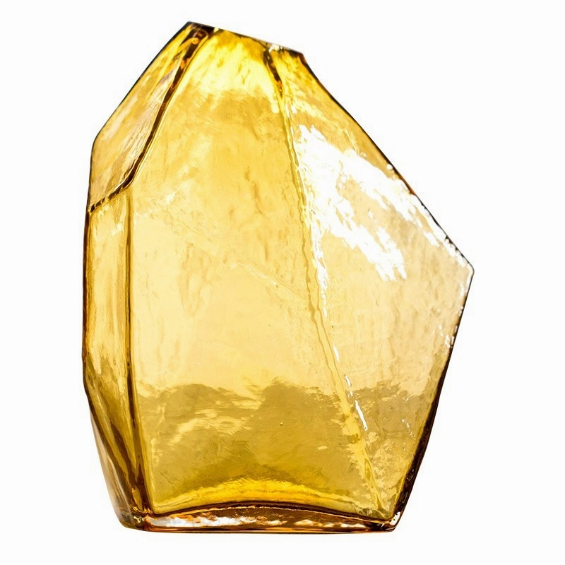 Colourful Faceted Glass Vases
