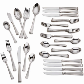 Column Frosted 45 Piece Flatware Seteco-friendly bamboo fiber tableware set 