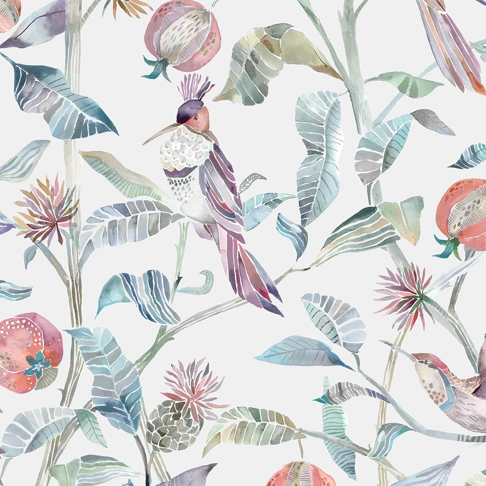Colyford Fiona Printed Made to Measure Curtains Loganberry
