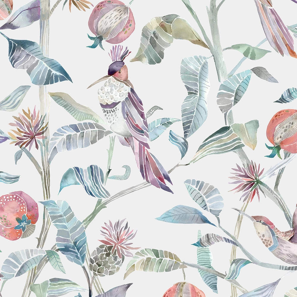 Colyford Printed Cotton Made to Measure Roman Blinds Loganberry