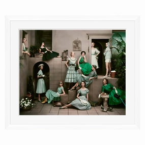 Conde Nast Collection, Models in Various Green Dressesnordic style wall decor