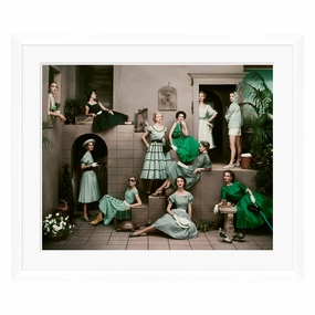 Conde Nast Collection, Models in Various Green Dressesnordic style wall decor
