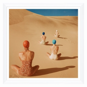 Conde Nast Collection, Models Sitting on Sand Dunesnordic style wall decor