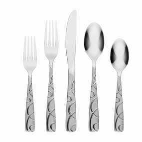 Conquest Sand 45 Piece Flatware Set with Caddyeco-friendly bamboo fiber tableware set 