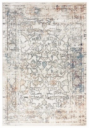 Constance Beige And Blue Distressed Floral Rugmodern color block patchwork rug