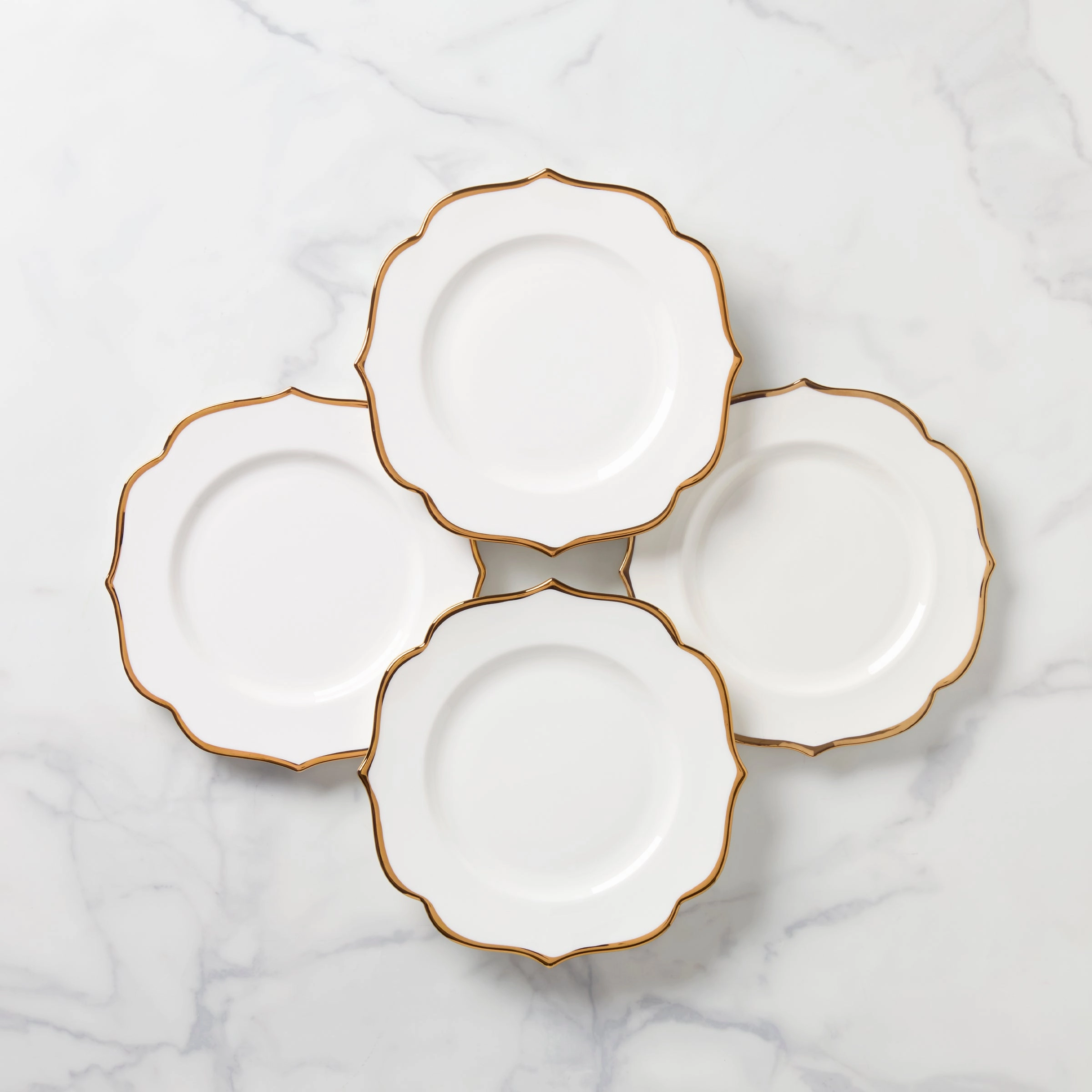 Contempo Luxe Accent Plates - Set of 4modern kitchen decor ,kitchen dinner set ,dinnerware 