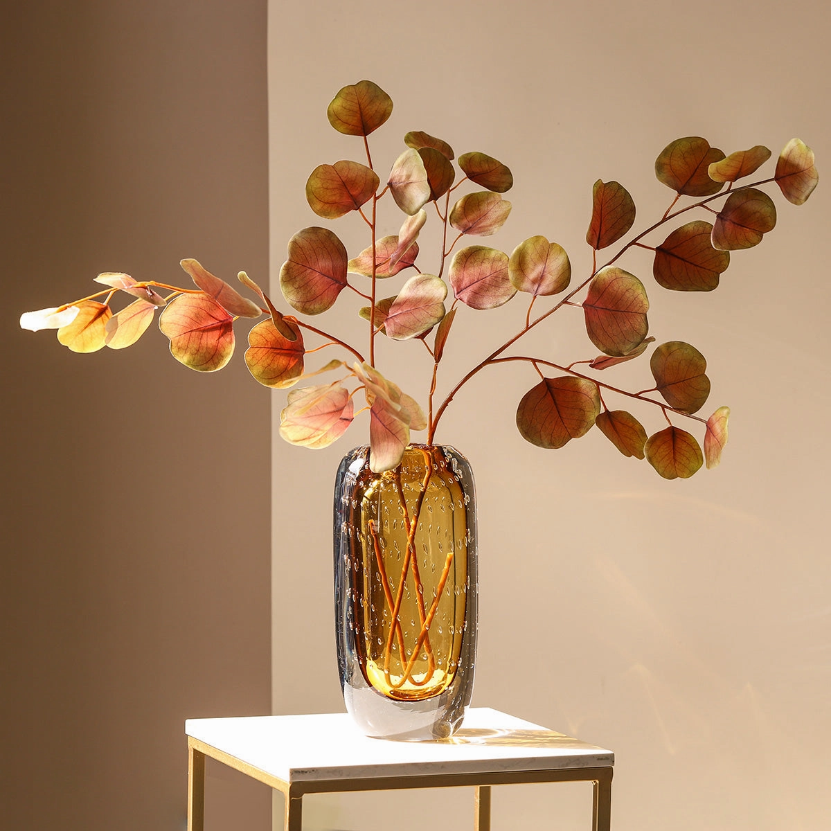 Controlled Bubble Art Glass Vasehome decoration ,modern home decor 