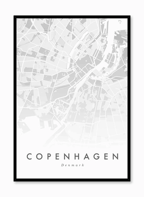 Copenhagen Map, Posterpop culture themed posters