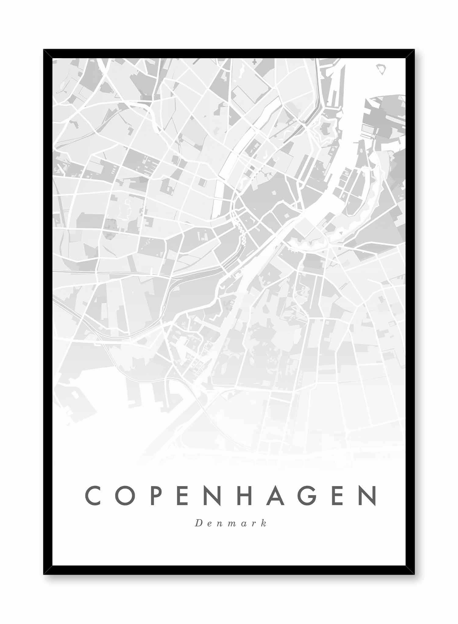 Copenhagen Map, Posterpop culture themed posters