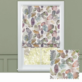 Correa Printed Cotton Made to Measure Roman Blinds Cloud/Creambedding sets ,throw blankets 