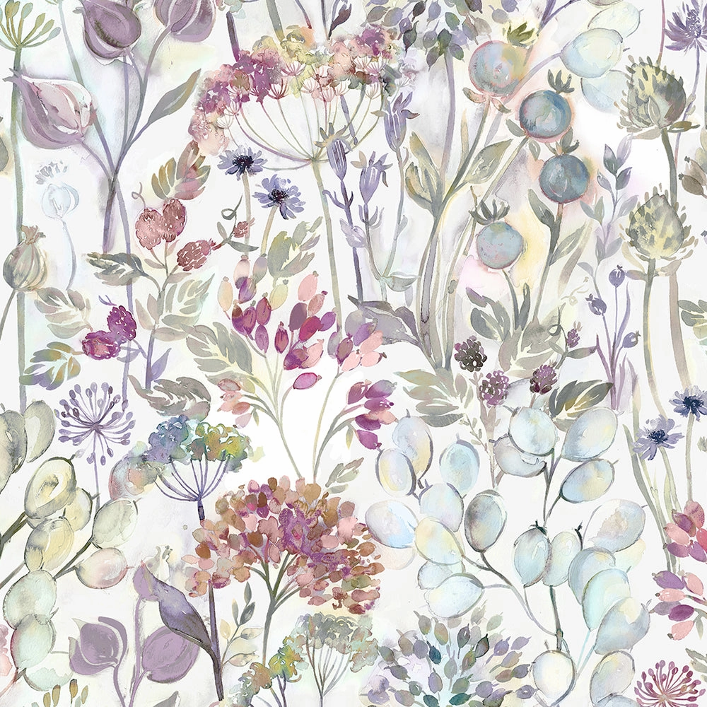 Country Hedgerow Linen Printed Made to Measure Curtains Bloom