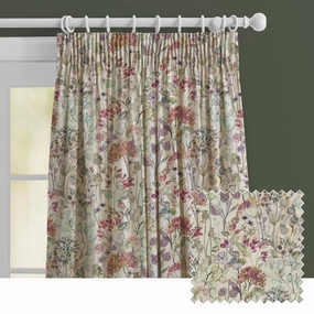 Country Hedgerow Linen Printed Made to Measure Curtains Bloombedding sets ,throw blankets 