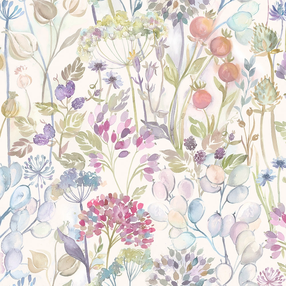 Country Hedgerow Linen Printed Made to Measure Curtains Linen