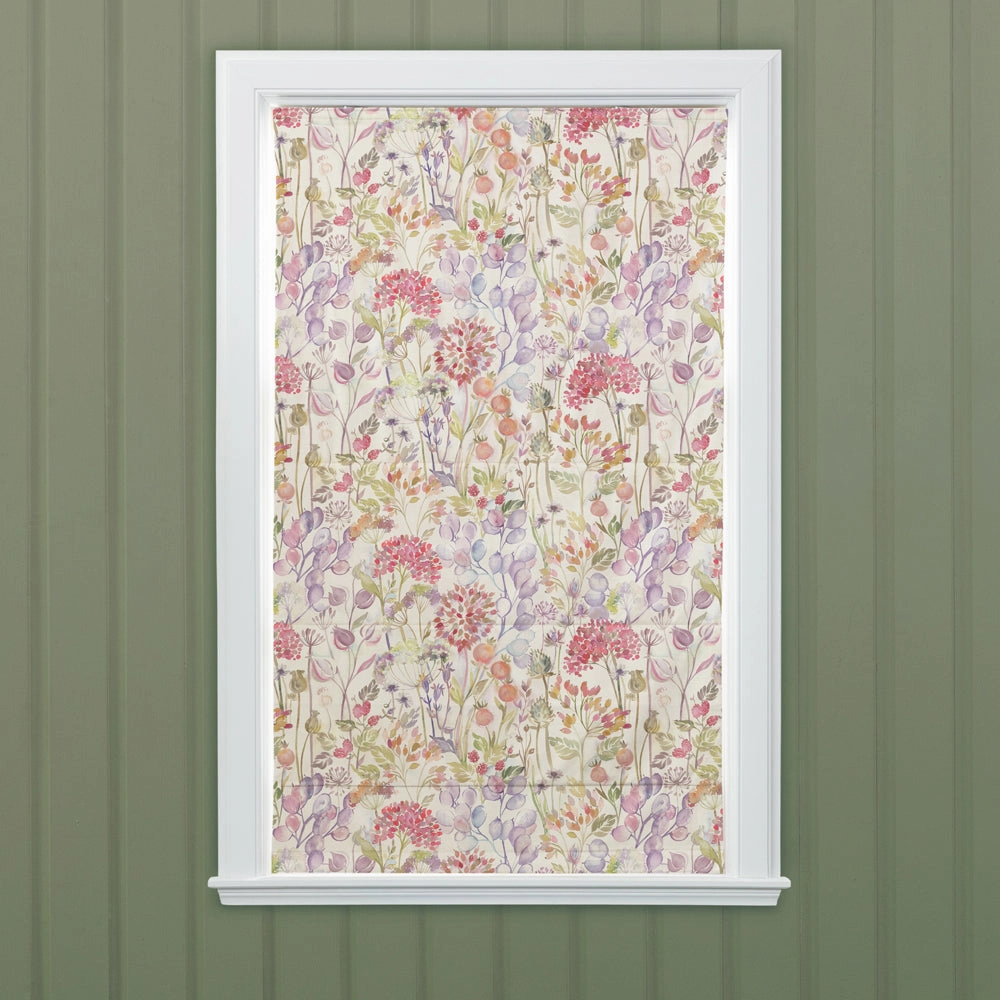 Country Hedgerow Printed Cotton Made to Measure Roman Blinds Autumn/Cream