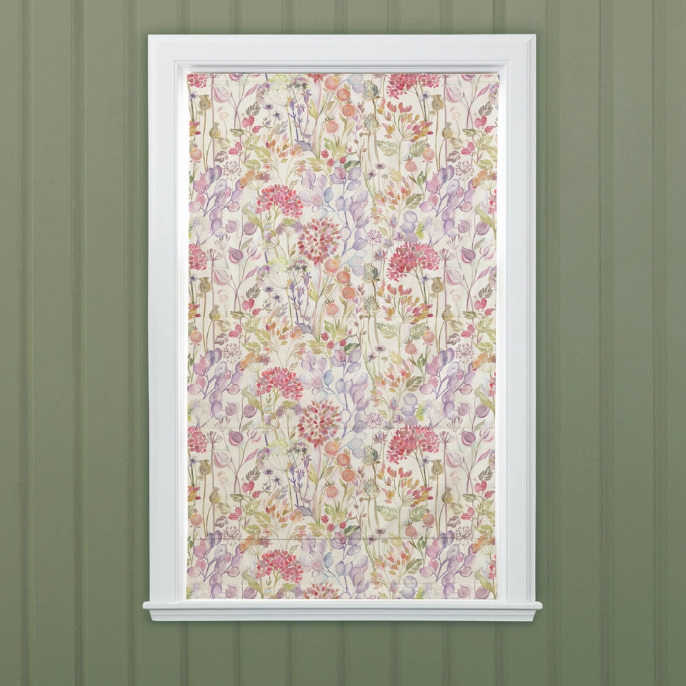 Country Hedgerow Printed Cotton Made to Measure Roman Blinds Autumn/Cream