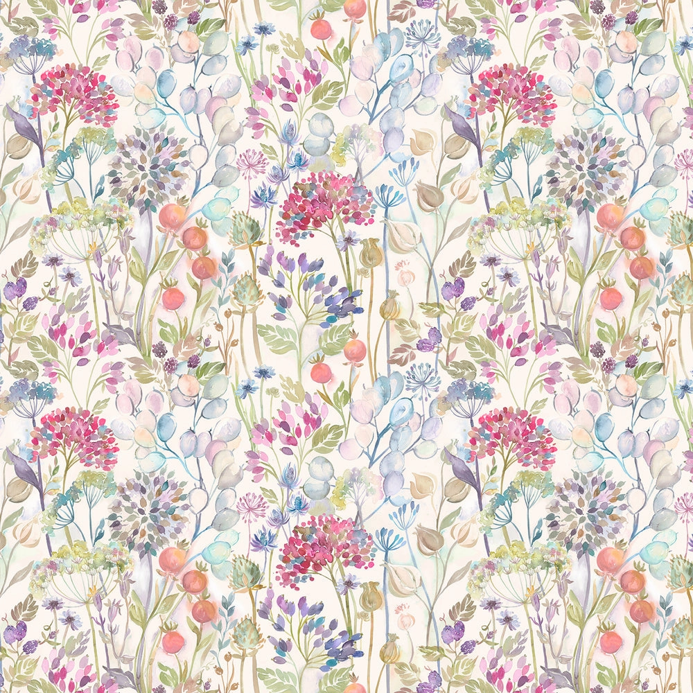 Country Hedgerow Printed Cotton Made to Measure Roman Blinds Mini Classic Cream