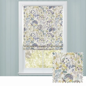 Country Hedgerow Printed Cotton Made to Measure Roman Blinds Sky/Creamhome decor ,wall decor 