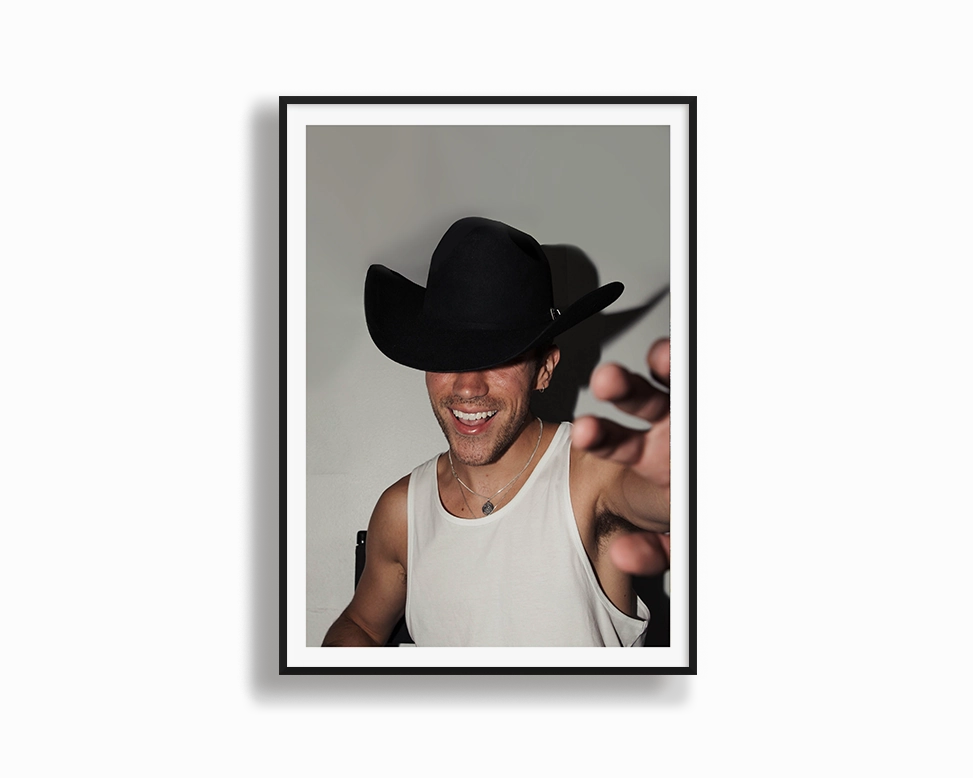 Cowboy Hat - High Flash Photographymodern abstract painting decor