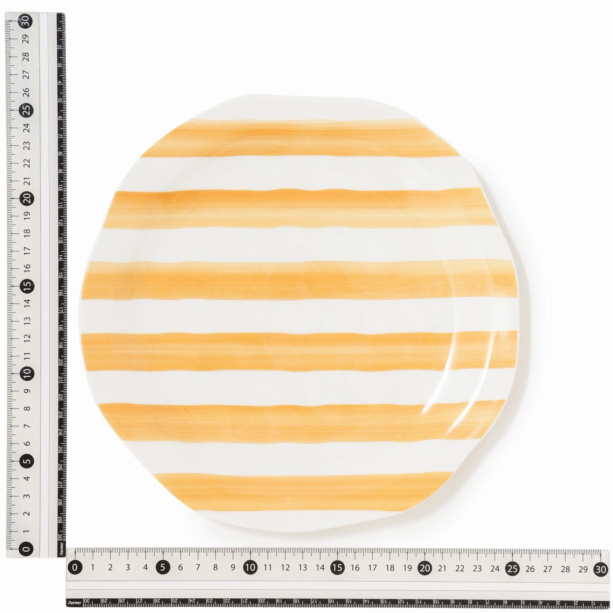 Craft Touch Plate Stripe Large Yellow