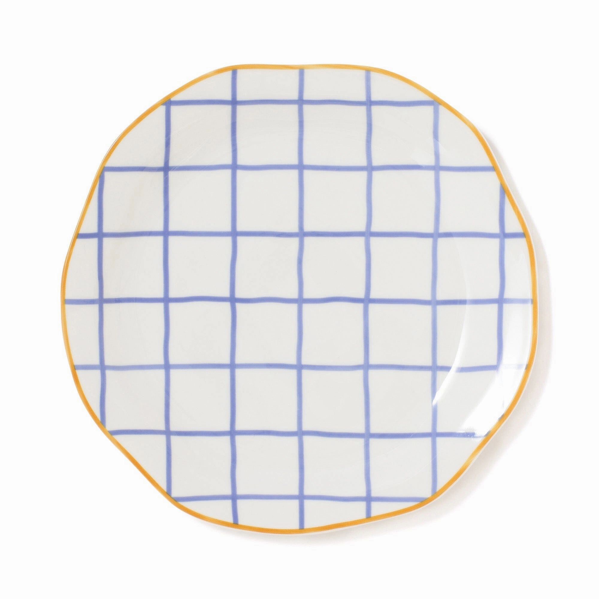 Craft Touch Plate Windowpane Large Purplehand-painted ceramic bowl
